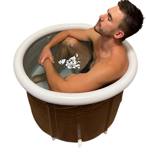 Mindre hopfällbar badtunna